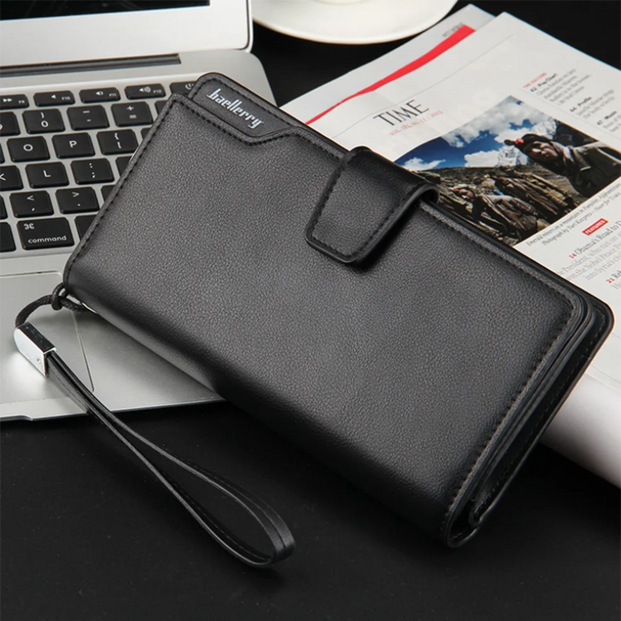 Men Long Wallet Clutch Bag Credit Card Holder Purses Carteira Masculina Carteras Billetera Hombre PU Leather Money Portfe Carte