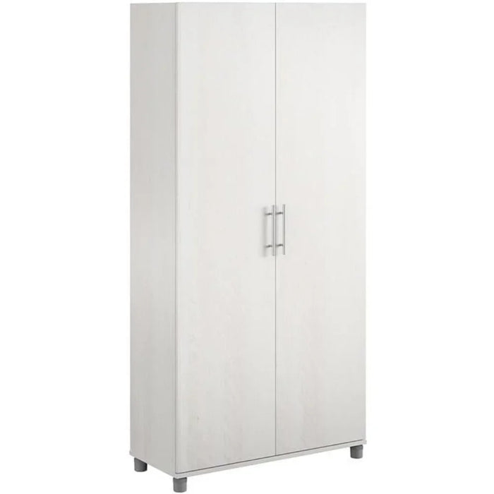 36 Utility Storage Cabinet Home Furniture Ivory Oak Cabinet/ Closet Clothing Cupboard Wardrobe Wardrobes Cabinets Open Bedroom