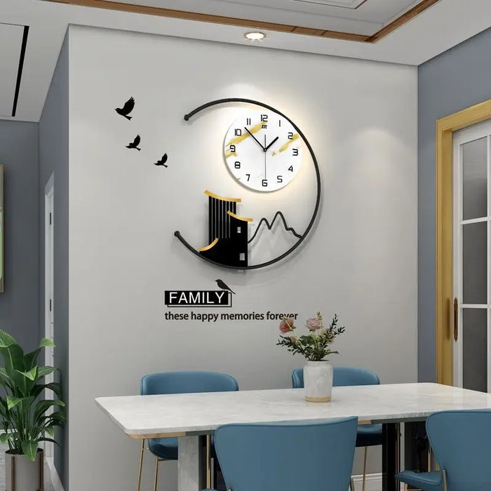 Light Luxury Wall Clock Fashion Modern Simple Living Room Decoration Wall Watch Home Personality Creative Hanging Wall Clock New