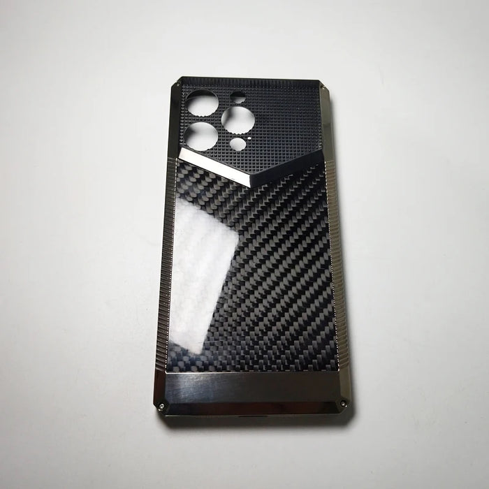 Luxury two in one electroplating for iphone 2-in-1 case with carbon fiber is available for customization