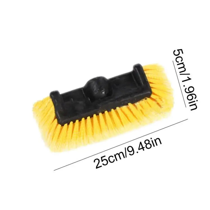 Soft Bristle Car Wash Brush Replacement Head Imitation Bristle Mountable Plus Handle Cleaning Brush For SUV RV Car Travel Camper