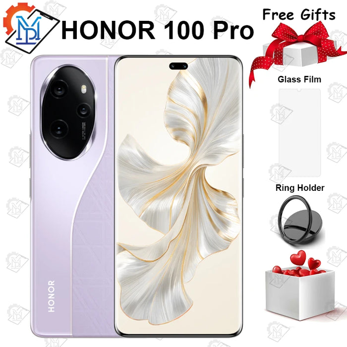 Original HONOR 100 Pro 5G 6.78 Inches 120Hz Screen Snapdragon 8 Gen 2 Camera 50MP Battery 5000mAh 100W SuperCharge Smartphone