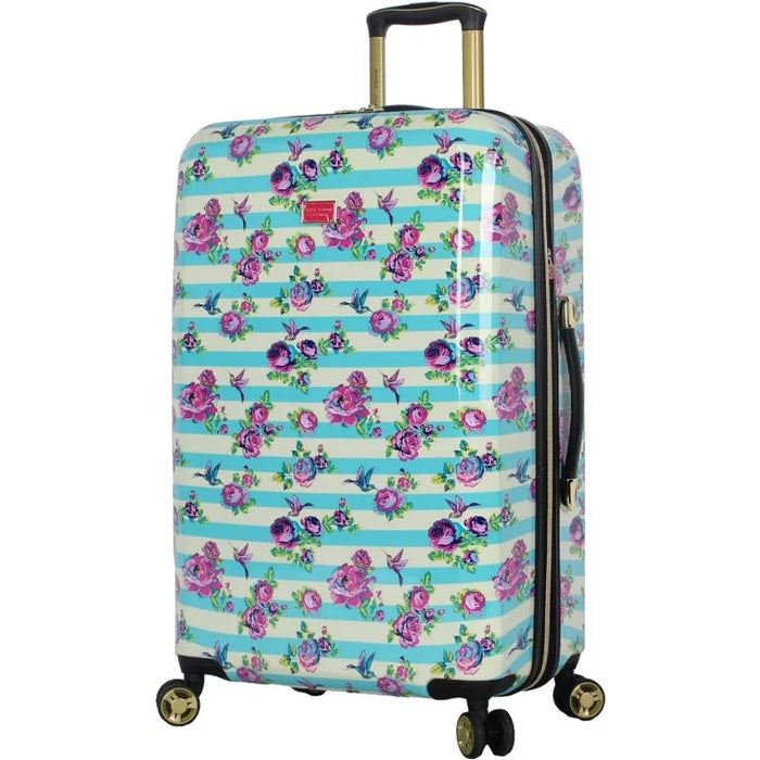 26 Inch Checked Luggage Collection - Expandable Scratch Resistant (ABS + PC) Hardside Suitcase - Designer Lightweight Bag