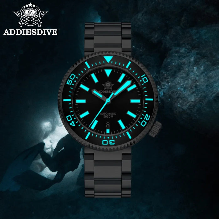 ADDIESDIVE Men's Luxury Watch 1000m diver's watch Waterproof luminous Sapphire Glass reloj hombre Automatic Mechanical Watches