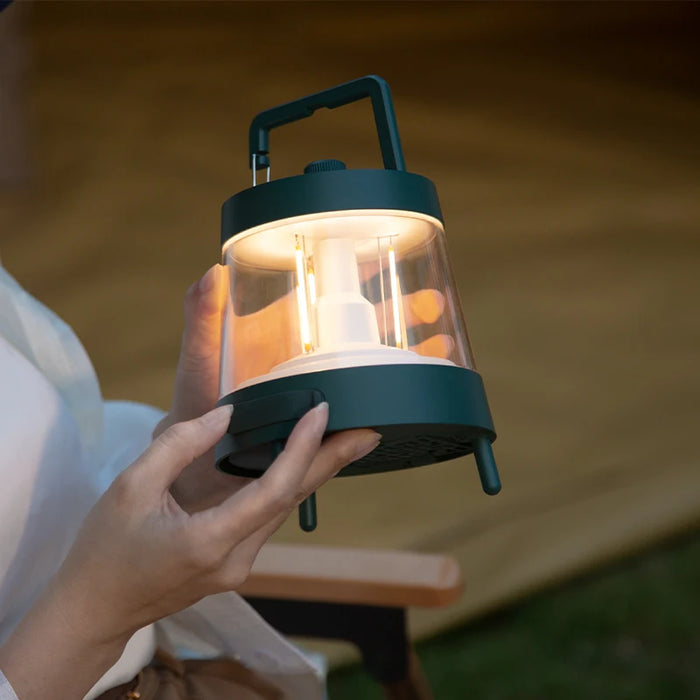 Edison Filament Camping Light IP65 Waterproof 8000mAh Power Bank 3000K Warm Yellow Light Rechargeable LED Glamping Lantern