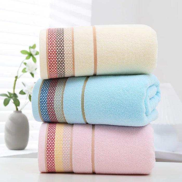 Cotton Towel Set Postage Hotel Beach Bathroom Thickened Men's And Women's Bath Towels Children's Soft Bath Towels Set Of Three