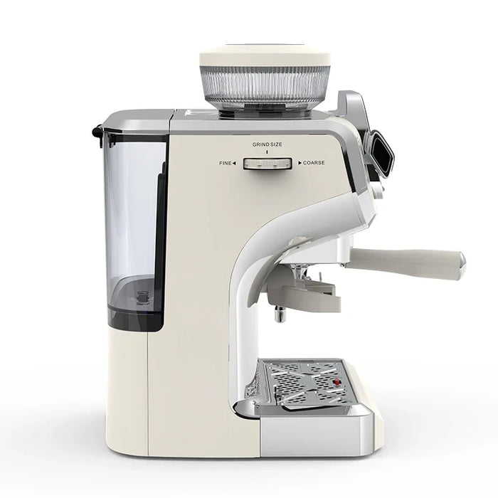 New Italian Commercial Automatic Cappuccino Coffee Maker Cafe 15 Bar Pressure Espresso Machine With Grinder