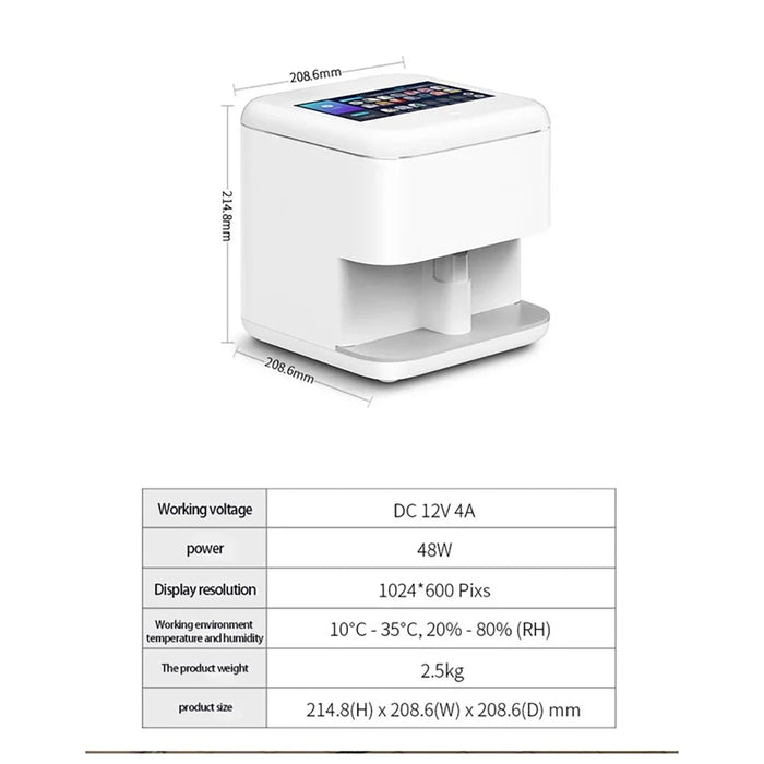 20% off New arrival professional automatic 3d digital small smart DIY nail art printer machine