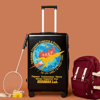Planet pull rod luggage male student password box ins new trend fashion suitcase 20/26 inches boarding