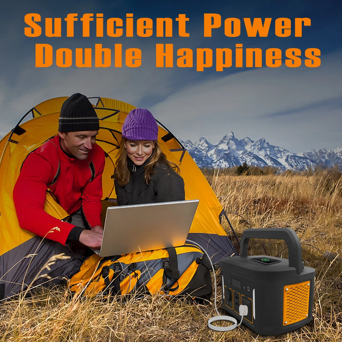 Outdoor 600W Backup Lithium Battery power bank with 300w 500w 800w 1000w 2000w 3000w Solar Panel Portable Solar Power Station