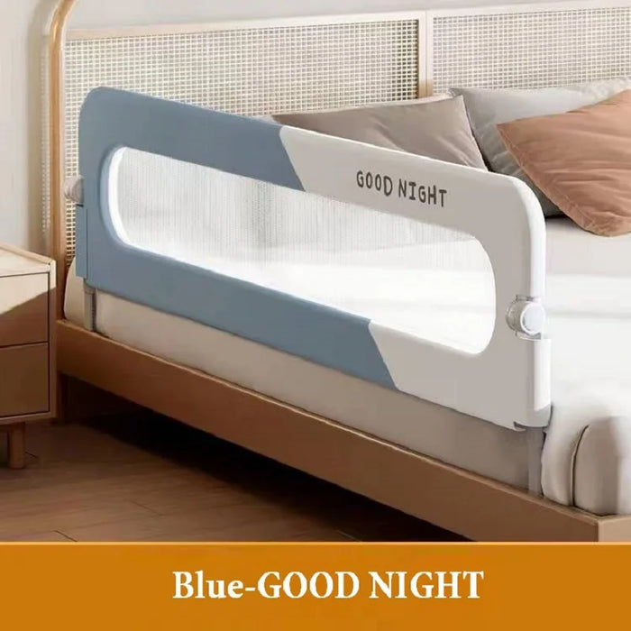 Indoor Foldable Baby Bed Guardrail Bedroom Railings for Children Sleeping Protective Barrier Rail Anti-Fall Safety Infant Fence