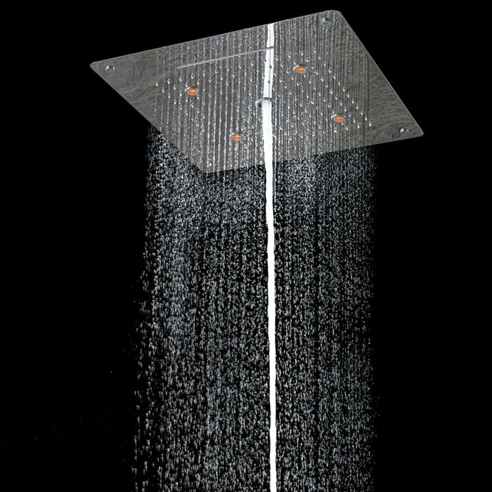 big waterfall gold wall mounted rain concealed ceiling head shower