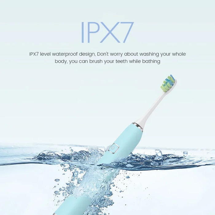 Sonic Electric Toothbrush With Interdental Heads And Other Accessories Silicone Electric Toothbrush