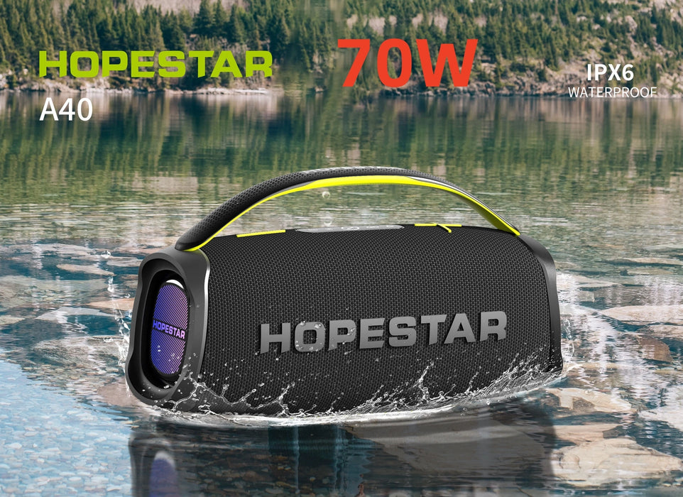 Hope Star A40 Bluetooth speaker 70W high-power outdoor portable subwoofer waterproof speaker home theater caixa de som bluetooth