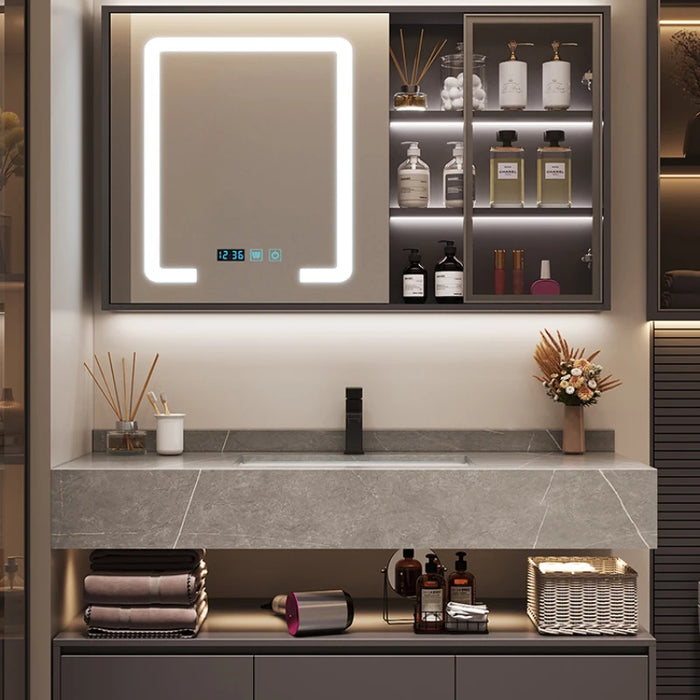 Cabinet Mirror Bathroom Storage Multifunction Home Furniture Filing Cabinets Small Closet Space Saving Gabinete Luxury Shelf