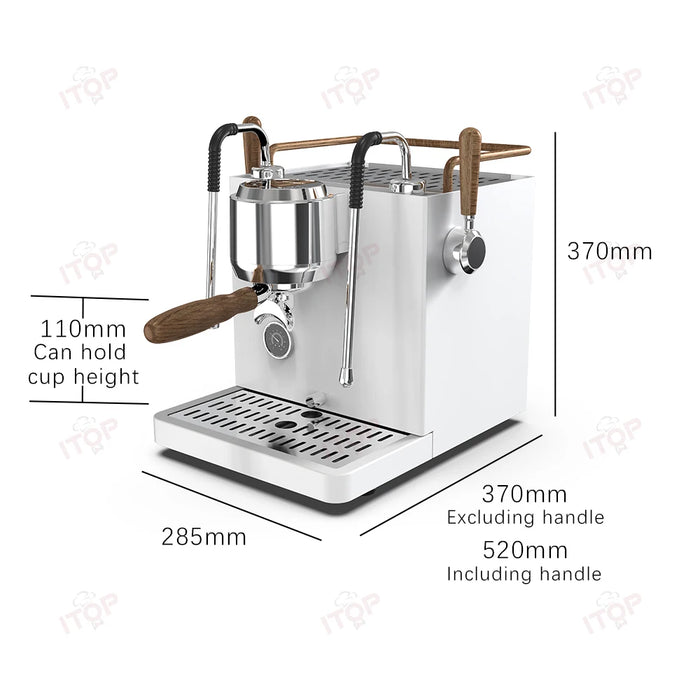 Small Commercial Coffee Machine 2 Pumps 3 Boilers 15bar Vibration Pump 3000W