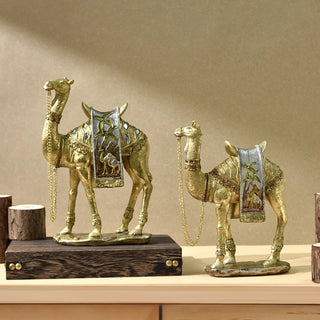 Camel Figurine Collection Resin Desktop Ornament for Desk Cabinet Home Decor Camel Figurine Modern Decor Housewarming Gift