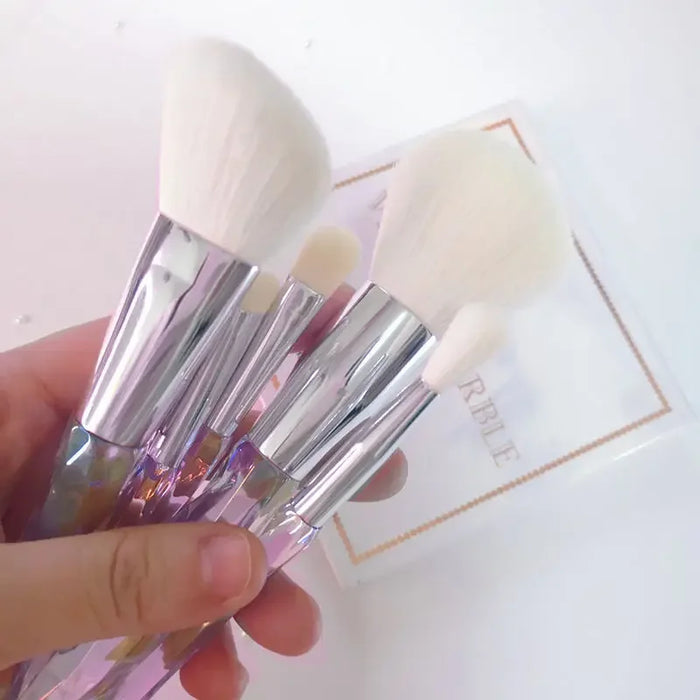 10pcs Diamond Handle Makeup Brush Crystal Beginner Loose Powder Eye Shadow Eyebrow Brosse Lip Cosmetics Make Up Brush Set