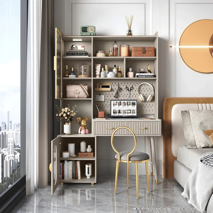 Luxurious dresser, storage cabinet, modern simple bedroom, makeup table, 2022 new style, high sense