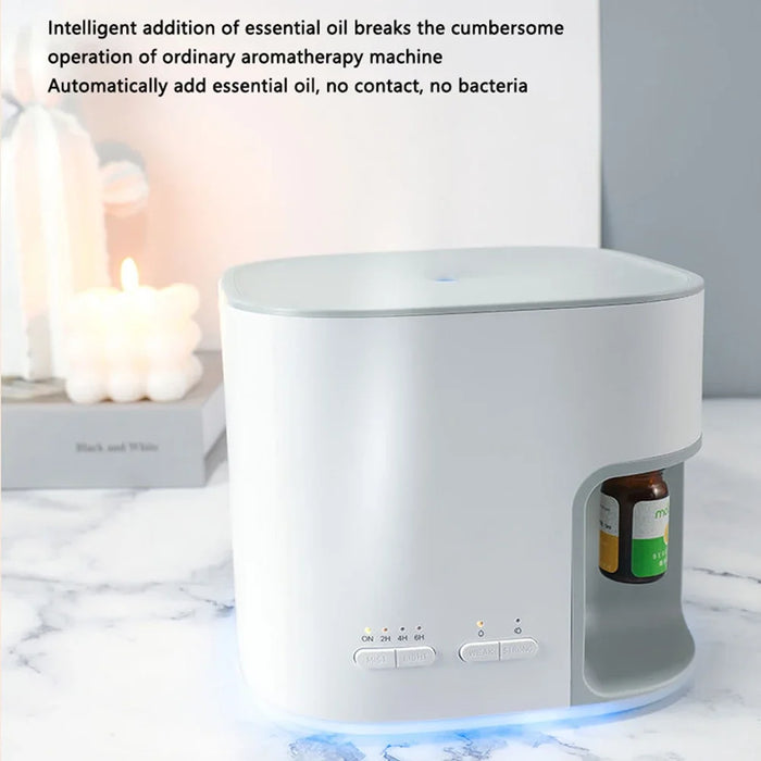 Ultrasonic Air Humidifier For Home Bedroom Essential Oil Diffuser Cool Mist Humidifier Large 500ml Aroma Diffuser Timer White