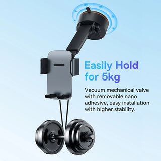Baseus Car Phone Holder Stand Gravity Dashboard 900° Adjustable Support iPhone 15 Pro Xiaomi Samsung Huawei Mobile Phone Holder