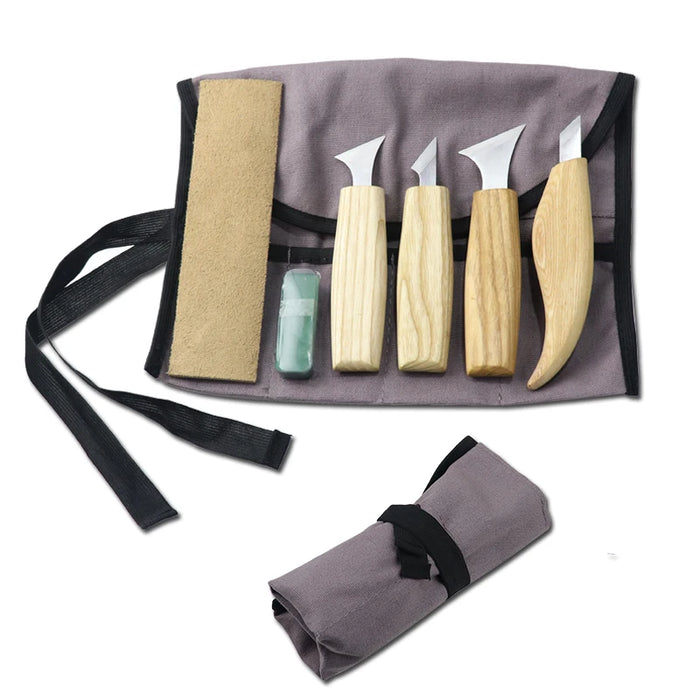 7pcs Wood Carving Knife Set Wood Chisel Sharp-edged Engraving Wood Cutter For DIY Household Woodworking Crafts Carving Tools