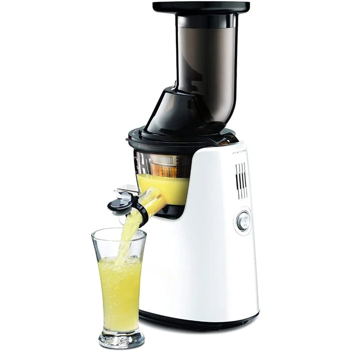 Slow speed juicer has higher nutritional and vitamin content, no BPA content, easy to clean, super efficient 240W