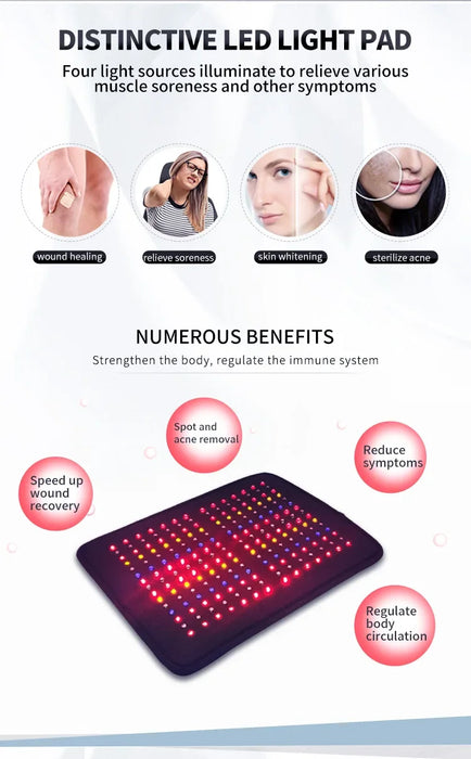 Lose Weight Promote Wound Healing Red Near Infrared Led Light Therapy Wearable Device