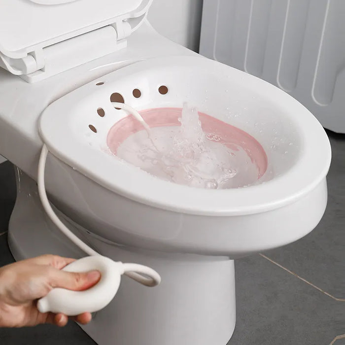 Folding Portable Bidet Maternity Self Cleaning Butt Rinse Soak Bath Hemorrhoid Treatment Bidet and Accessories