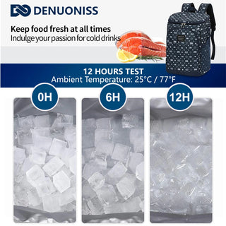 DENUONISS 24Cans Custom Cooler Backpack Fridge 100% Leakproof Bottle Cooler Bag Outdoor Beach Thermal Bag For Beer