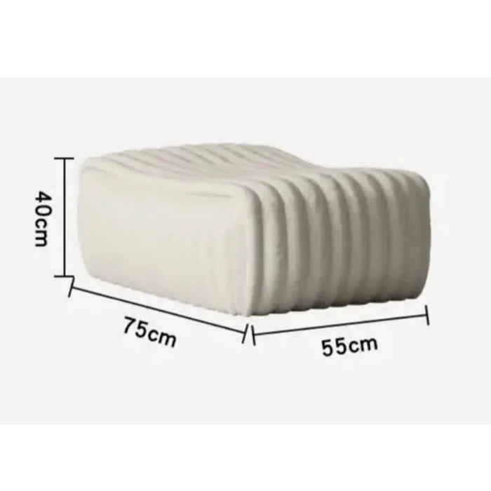 Nordic Warm White Sofa Bean Bag Design Minimalist Sofa Caterpillar Luxury Leisure Living Room Chaises De Salon Furniture