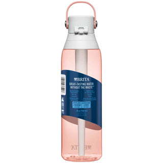 Premium Leak Proof Filtered Water Bottle, Blush Pink, 26 oz