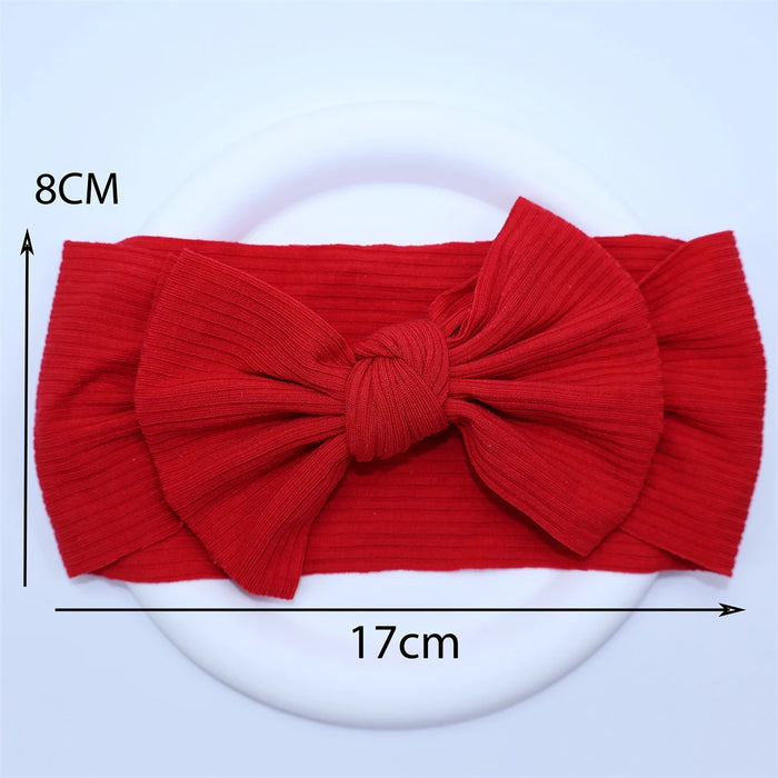 New Colors Knit Baby Headbands Rib Bow Elastic Soft Newborn Headbands for Baby Girl Children Turban Infant Kids Hair Accessories