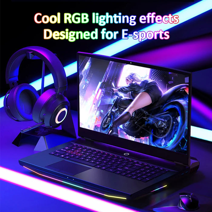 Gaming Laptop 17.3" 1920x1080 IPS i9-9900KF+GTX 1650 4G Dedicated Graphics Gamer PC RGB Backlit Keyboard Win10 Notebook Computer