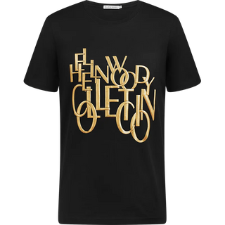 HELLEN&WOODY Men Letter Print T-shirt Luxury Brand Logo 100% Pure Cotton Special Printing Short Sleeve Slim Fit Sport Causal