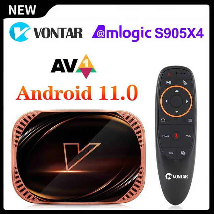 Amlogic S905X4 Android 11.0 TV Box 4GB 128GB 1000M Dual Wifi 4K 60fps AV1 Google Player Youtube Media Player 32GB 64GB