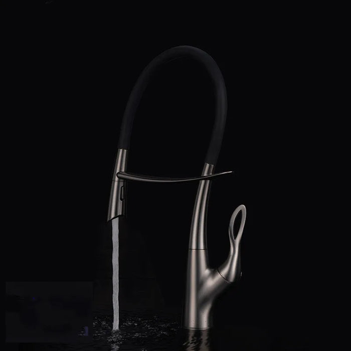 Kitchen Silicone Magnetic Suction Faucet Unique Shape Design Single Hole Single Handle Cold and Hot Double Control Basin Faucet