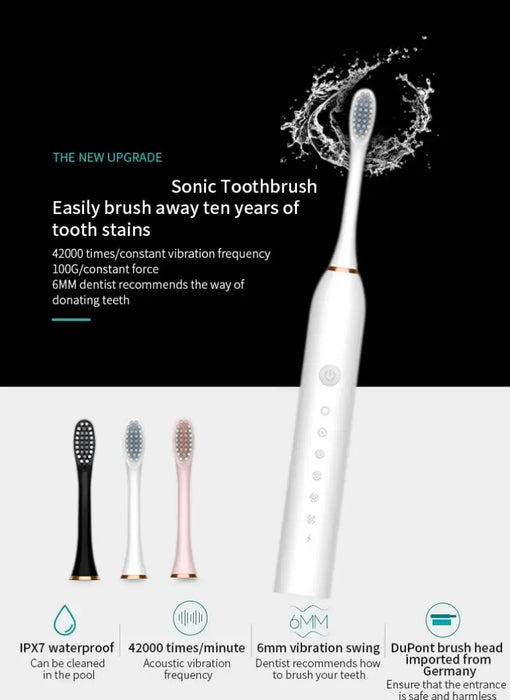 Whitening Electric Toothbrush With Wireless 2023 Adult New 5 Speed Electric Toothbrush Eco Electric Toothbrush