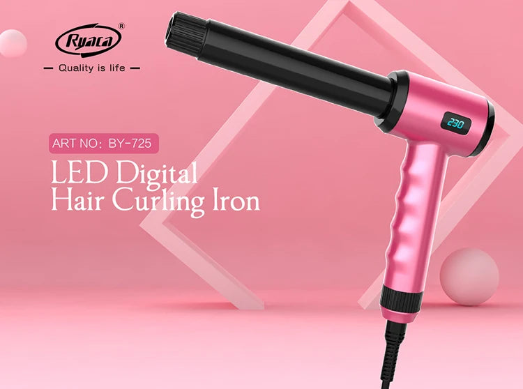 Professional Design LED Digital Hair Curling Iron Handheld Automatic PTC Fast Heating Ceramic Coating Tong