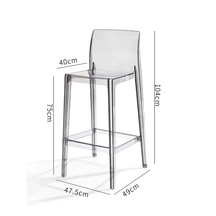 Lounge Transparent Dining Chair Designer Restaurant Gaming Plastic Dining Chair Computer Relax Cadeiras De Home Furniture GG