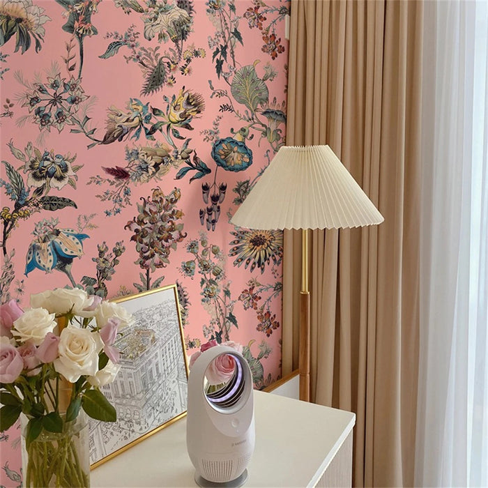 Custom French modern mural pink big flower wallpaper murals bedroom wallpapers for living room wall covering 3D home improvement