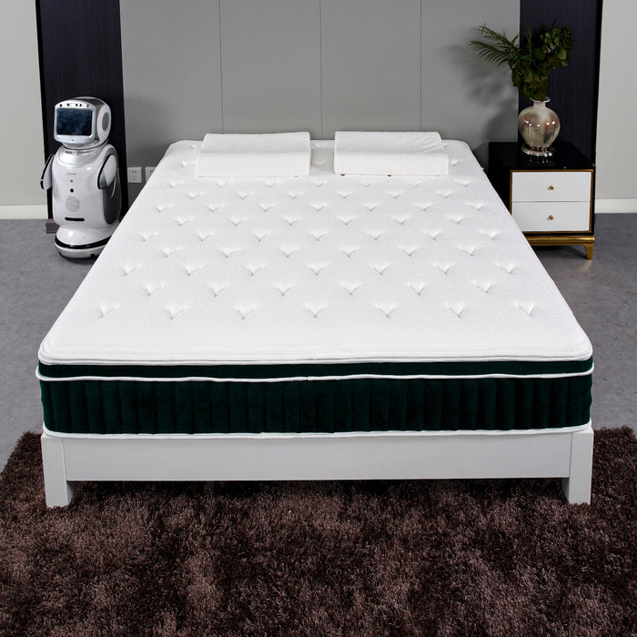 firm mattress pillow top with memory foam pocket spring coil compress roll hotel mattress