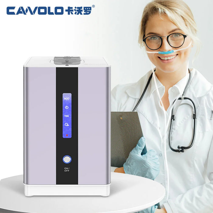 Hydrogen Water Inhalation Machine 99.96% High Purity H2 Hydrogen Inhaler Portable PEM Technology Hydrogen Inhalation Machine