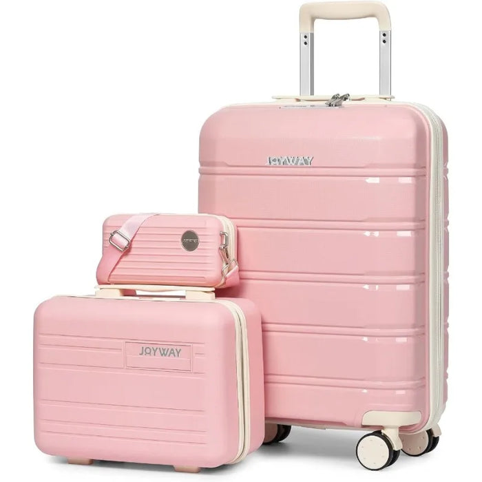 Luggage Carry-On Suitcases 20" Lightweight Polypropylene Carrying Case with TSA Lock,Rigid Luggage with Swivel Wheels