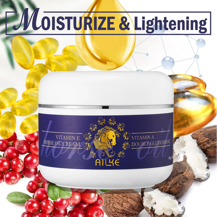 AILKE Lightening Lotion, With Double Glutathione, Hydration, Brightens, Increases Skin Radiance, Dark Spot Corrector Body Cream