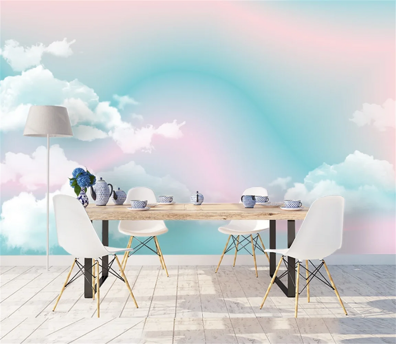 beibehang Custom 3d wallpaper Nordic style mural ink color cloud style background wall papel de parede all papers home decor