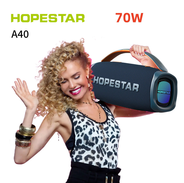 Hope Star A40 Bluetooth speaker 70W high-power outdoor portable subwoofer waterproof speaker home theater caixa de som bluetooth