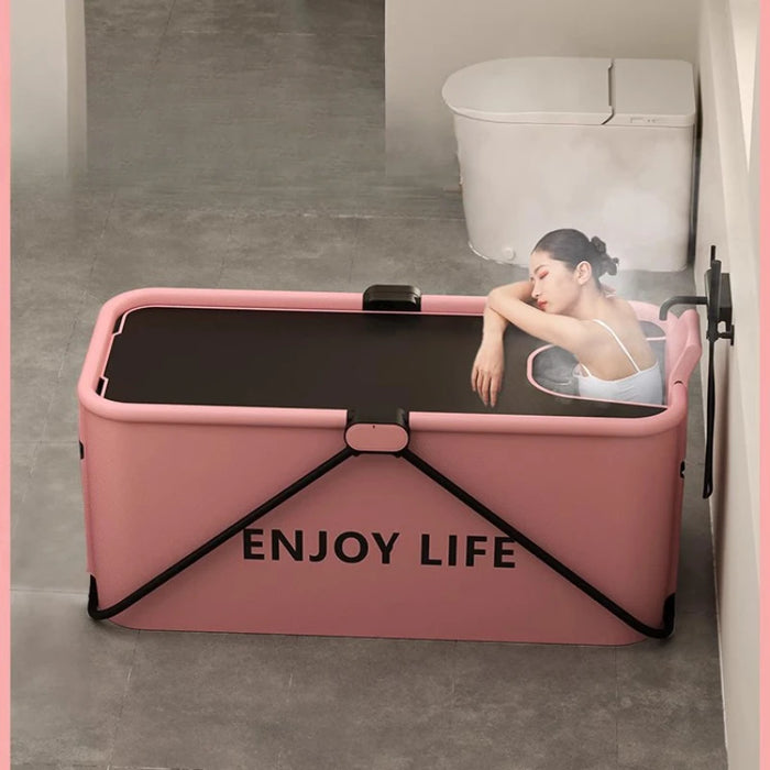 Design Bathtub Collapsible Bucket Portable Water Large Foot Bath Body Wash Tub Banheira De Gelo Home Folding Fomentation Machine