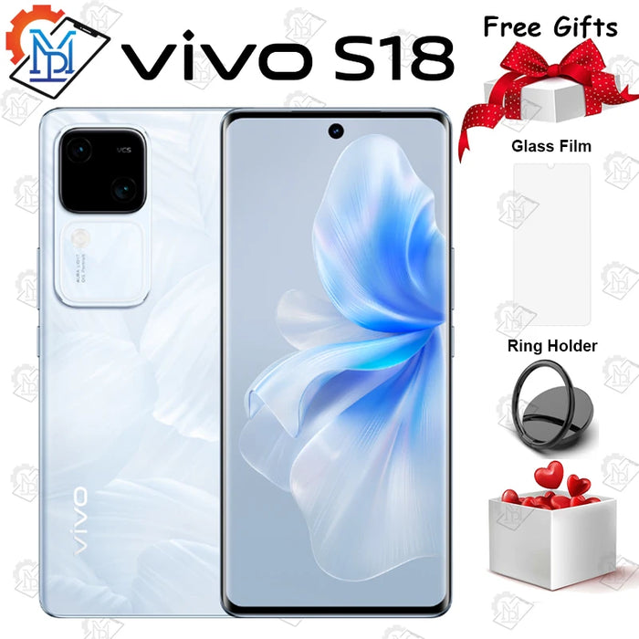 Original Vivo S18 5G 6.78 Inches AMOLED 120Hz Screen Snapdragon 7 Gen 3 Octa Core Battery 5000mAh 80W SuperCharge Smartphone