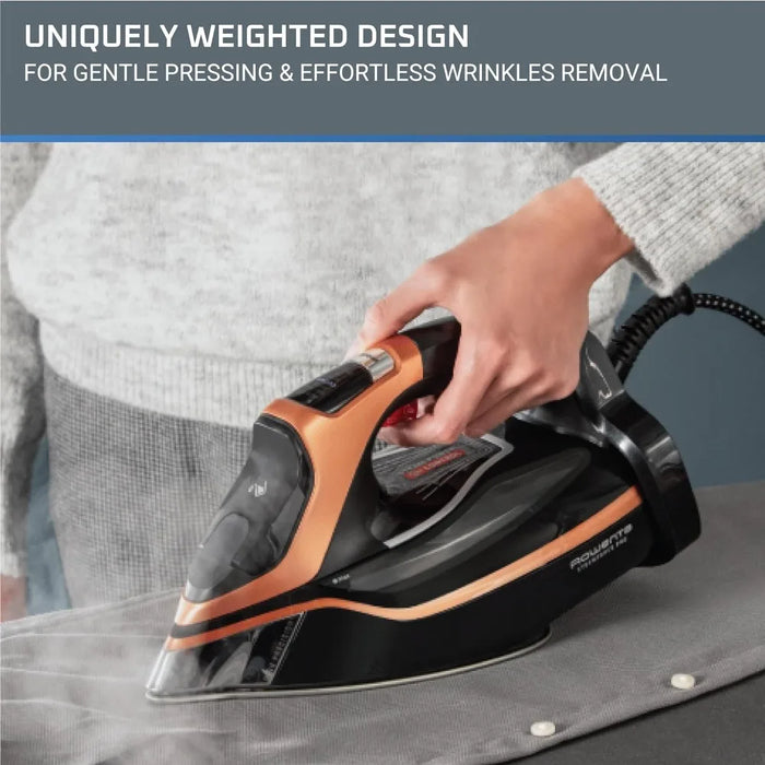 Iron, Steam Force Pro Stainless Steel Soleplate Steam Iron for Clothes, 400 Microsteam Holes, Professional Results, 1850 Watts